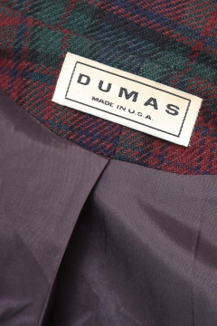 Blazer xadrez vintage roxo verde DUMAS - comprar online