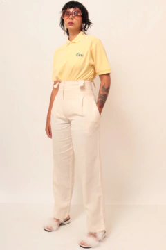 Polo LACOSTE BRASIL amarela vintage - Capichó Brechó