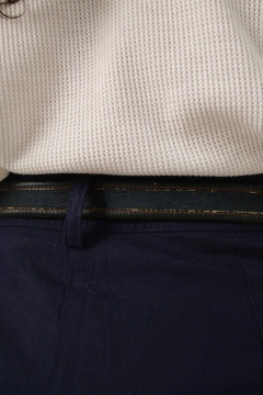 cinto YSL jeasn com couro original - comprar online