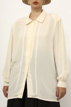Camisa 100% seda vintage na internet