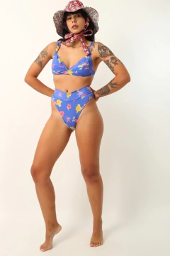 conjunto biquini top + calcinha cintura mega alta na internet