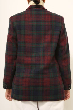 Blazer xadrez vintage roxo verde DUMAS na internet