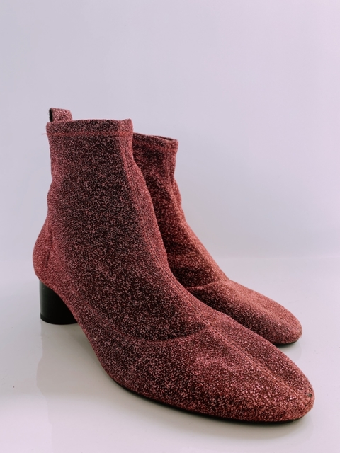 Bota brilho Zara rosa semi nova 37