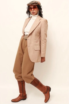 Blazer Dior linho bege vintage 34