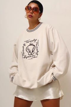 Moletom college PIU OIU side play - comprar online