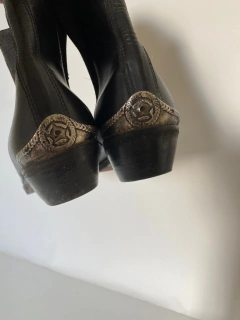 Imagem do Bota cowboy western preta porão botas 40