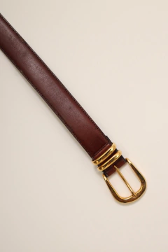 Cinto GUCCI couro marrom original - comprar online