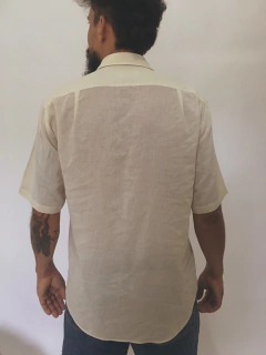Camisa camisa bem levinha estilo linho com viscose - loja online