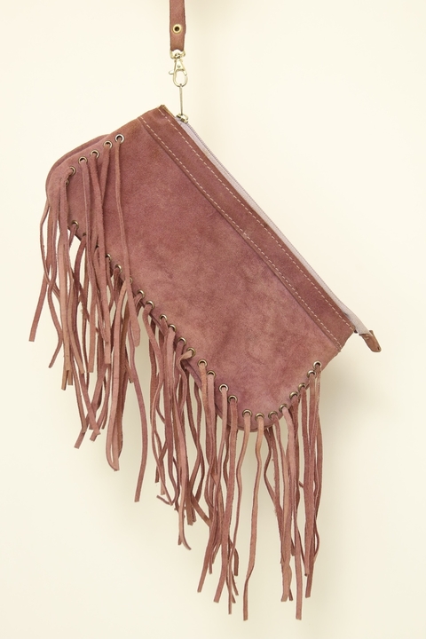 Bolsa carteira franja roxa JULIANA FARO