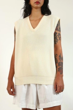 pulôver colete off grosso vintage - loja online