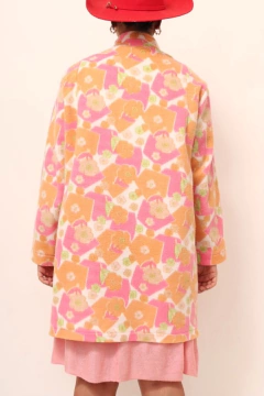 Imagem do Blusa plush flores pessego vintage