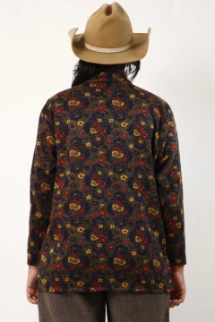 Gola alta ziper flores inverno - loja online