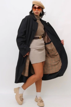 TRENC COAT RALPH LAUREN FORRO XADREZ LÃ na internet