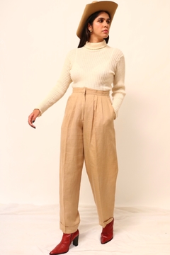 Gola alta tricot creme vintage - Capichó Brechó