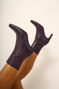 bota Bota roxa 100% couro 38