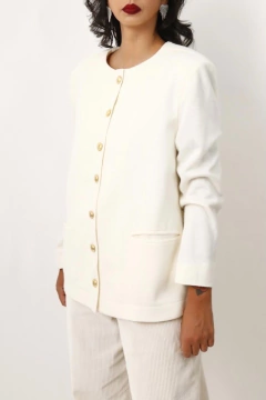 Blazer botoes dourado grossinho - comprar online