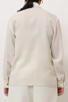 camisa off white listras marinho western na internet