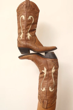 Bota western marrom clássica 39 na internet