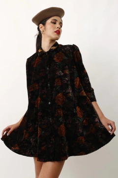 Imagem do Vestido veludo amplo curto 60´s vintage
