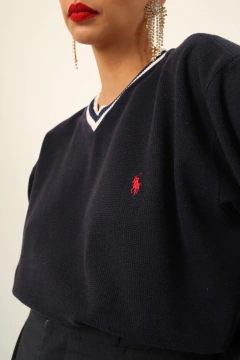 Blusa POLO RALPH LAUREN marinho vintage - comprar online