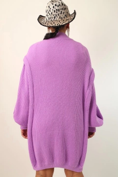 Cardigan manga mega bufante lilas - Capichó Brechó