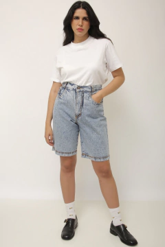 Bermuda jeans cintura alta vintage