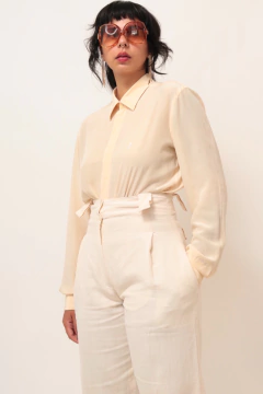 Camisa 100% seda YSL vintage na internet