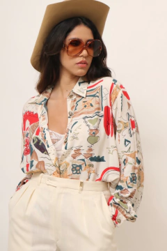 Camisa estampada 90´s PLUGI vintage