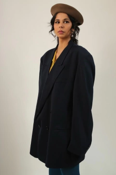 MAXI Blazer azul marinho forrado VINTAGE