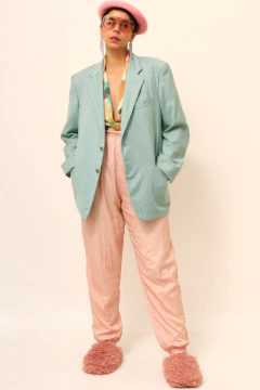Blazer xadrez verde wool vintage