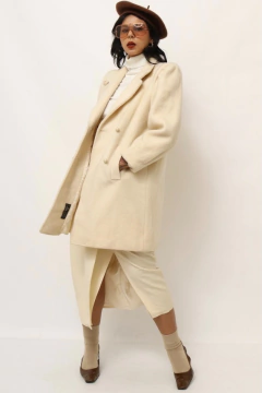 casaco 100 % woll CEA vintage off white na internet
