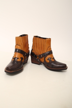 Bota western bicolor classica 37 - comprar online