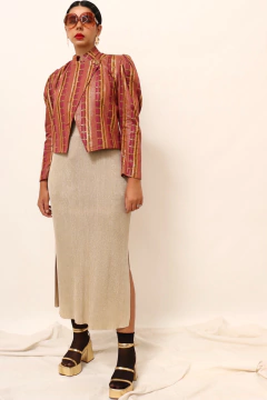 Blazer curto ZIG STARDUST vintage brilho - comprar online
