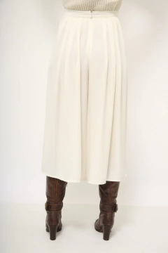 Bermuda plissada creme CEA vintage - comprar online