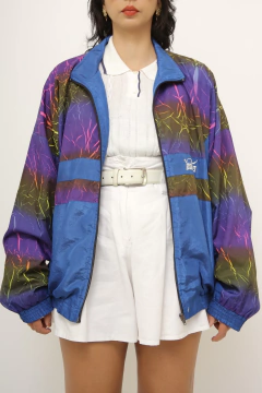 Jaqueta YASHIMA azul vintage forrada - comprar online