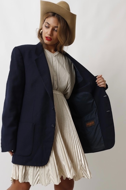 Blazer YSL marinho forrado original vintage