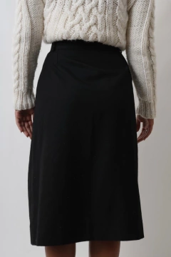 saia cintura mega alta preta - Capichó Brechó