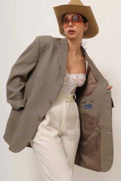 Maxi blazer polister HASSER caramelo classico
