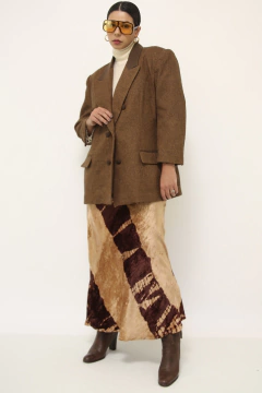 Blazer marrom LUIGI BERTOLLI classico - Capichó Brechó