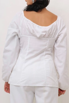 Imagem do Blusa vintage manga bufante