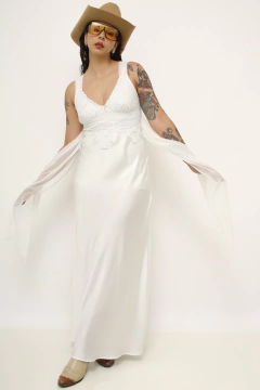 Camisola branca renda vintage na internet