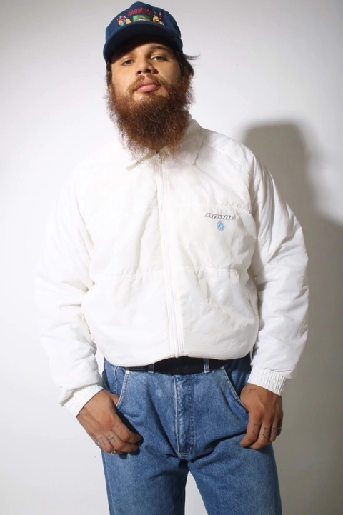 Jaqueta bomber nylon apollo forrada vintage