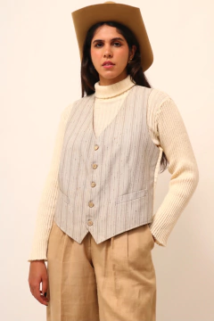 Imagem do Conjunto colete + blazer Jane vintage