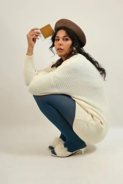 Maxi tricot BO.BO gola V vintage na internet