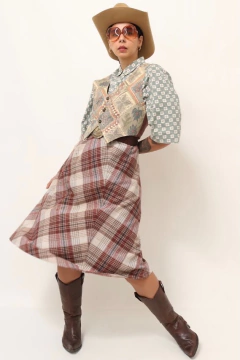 colete estampado western vintage - loja online