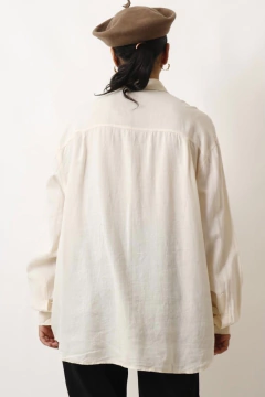 Imagem do camisa linho ampla cru vintage