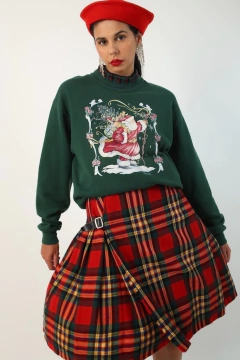 Saia Xadrez vermelha THE SCOTCH HOUSE - Capichó Brechó