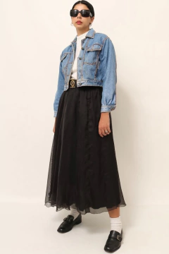 Imagem do jaqueta jeans cropped vintage western