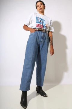 Imagem do calça MOM jenas grossa cintura alta