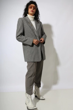 blazer xadrez forrado vintage - loja online